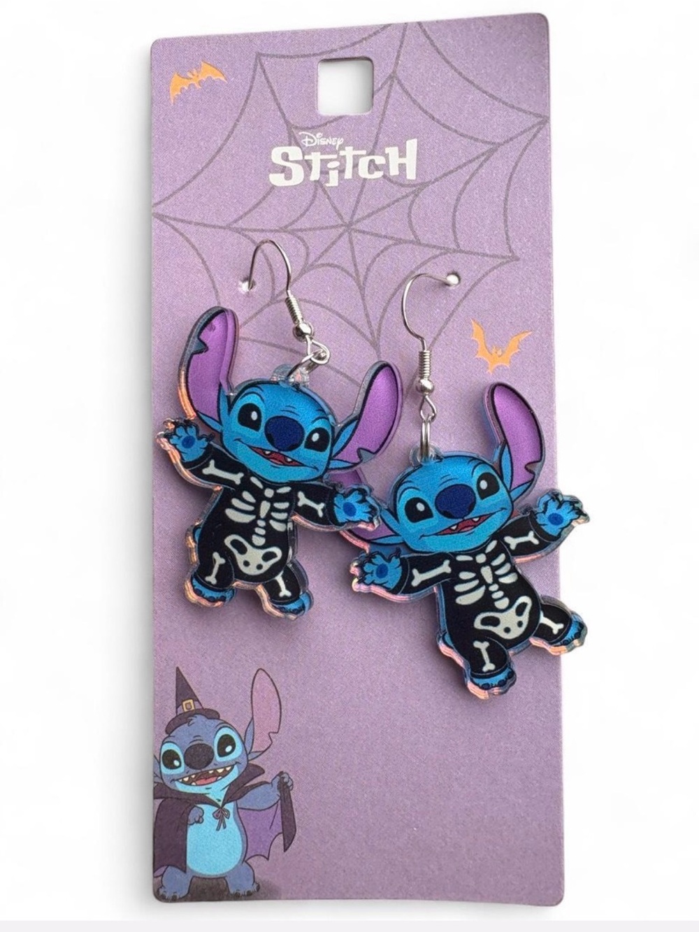 Disney Stich / Skeleton Halloween Earrings